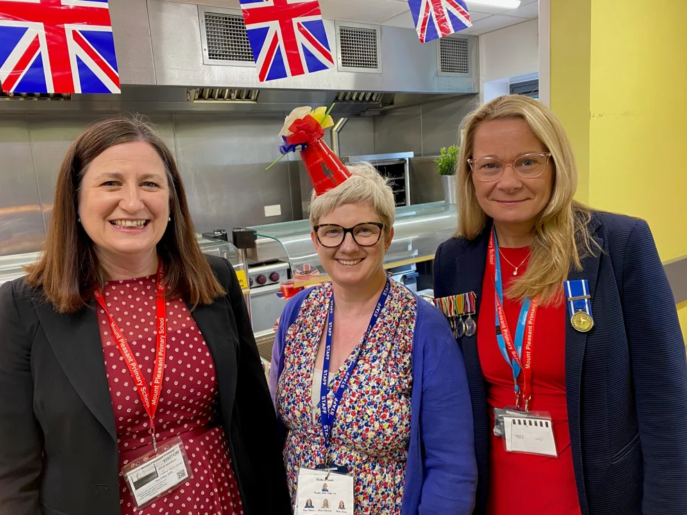 Julia Buckley, Mrs Benj, Susan Vuli at Mount Pleasant Primary School